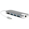 Док-станция Red Line Multiport 8 in 1 (серый)