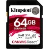 Карта памяти Kingston Canvas React SDR/64GB SDXC 64GB