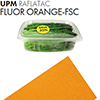 Самоклеящаяся бумага UPM Raflatac Fluor Orange, 500мм x 700мм, 80 г/м2, орнжевая (orange) флуоресцентная, односторонняя, для лазерной и офсетной печати, (M23375)